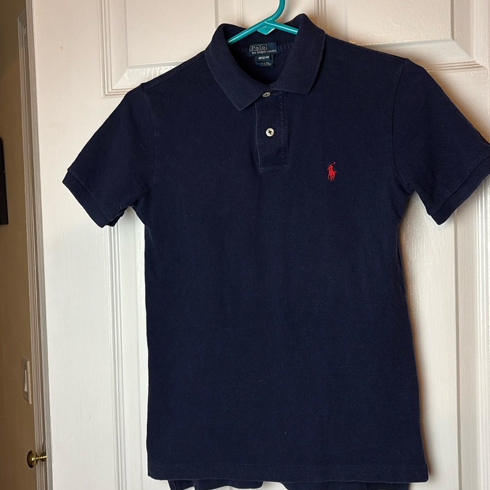 Boys Navy Blue Polo Golf Shirt
